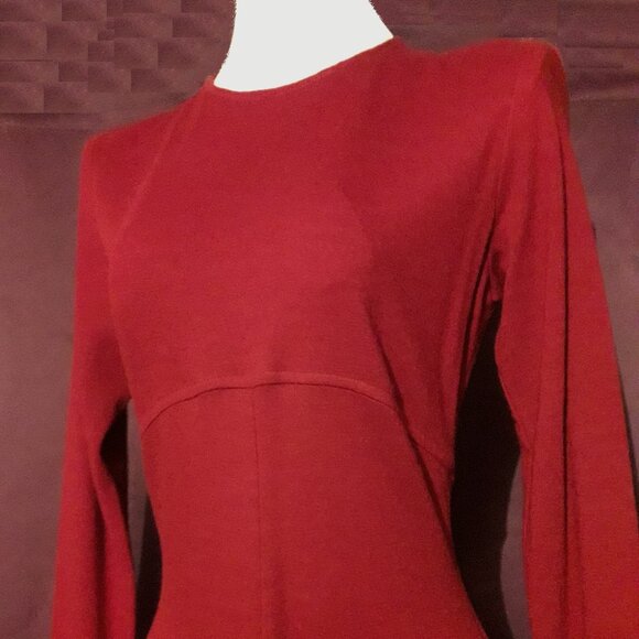 Vintage 90s Ann Taylor Full Length Maxi 100% Merino Wool Long Sweater Dress XS/S - Picture 1 of 11